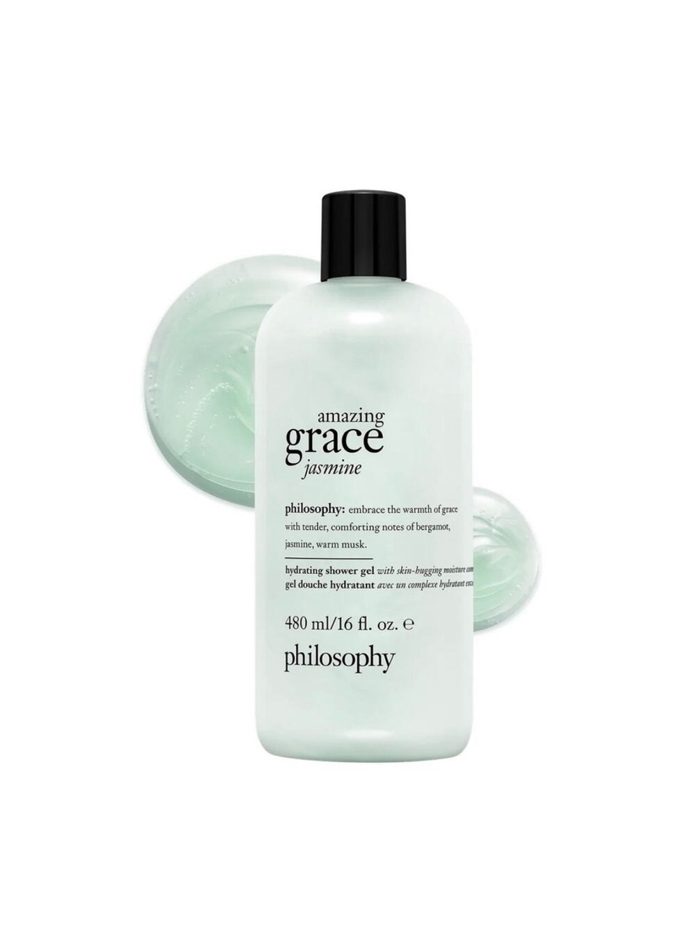 Philosophy Amazing Grace Jasmine Hydrating Shower Gel - Pale Mint Green, Black